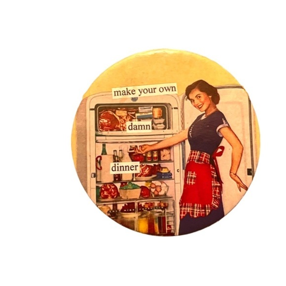 Anthropologie Anne Taintor 6 Piece Domestic Bliss Cork Coasters EUC - Picture 8 of 9